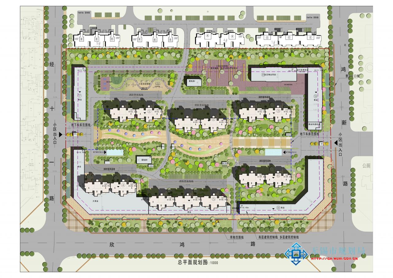 鸿运苑六期五区拆迁安置小区项目规划方案批前公示