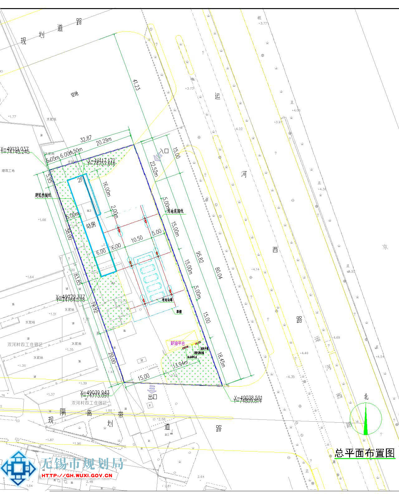 XDG-2015-22号地块（无锡市润和油品销售有限公司加油站）项目规划设计方案批前公示