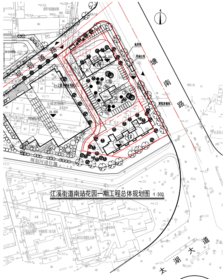 江溪街道南站花园一期项目规划设计方案批前公示