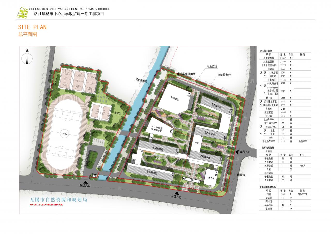 洛社镇杨市中心小学改扩建工程规划设计方案审查批前公示
