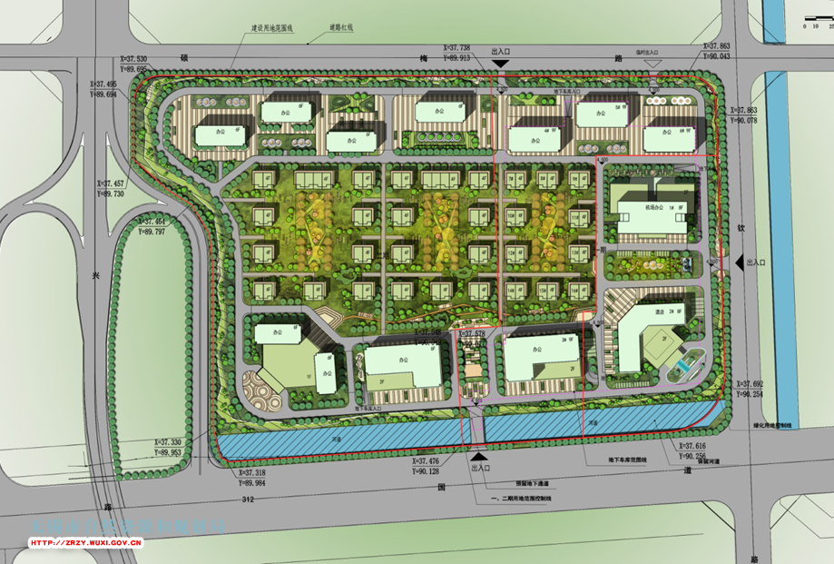 无锡联业投资有限公司建设XDG（XQ）-2006-2号D宗地地块房地产开发项目规划设计方案批前公示