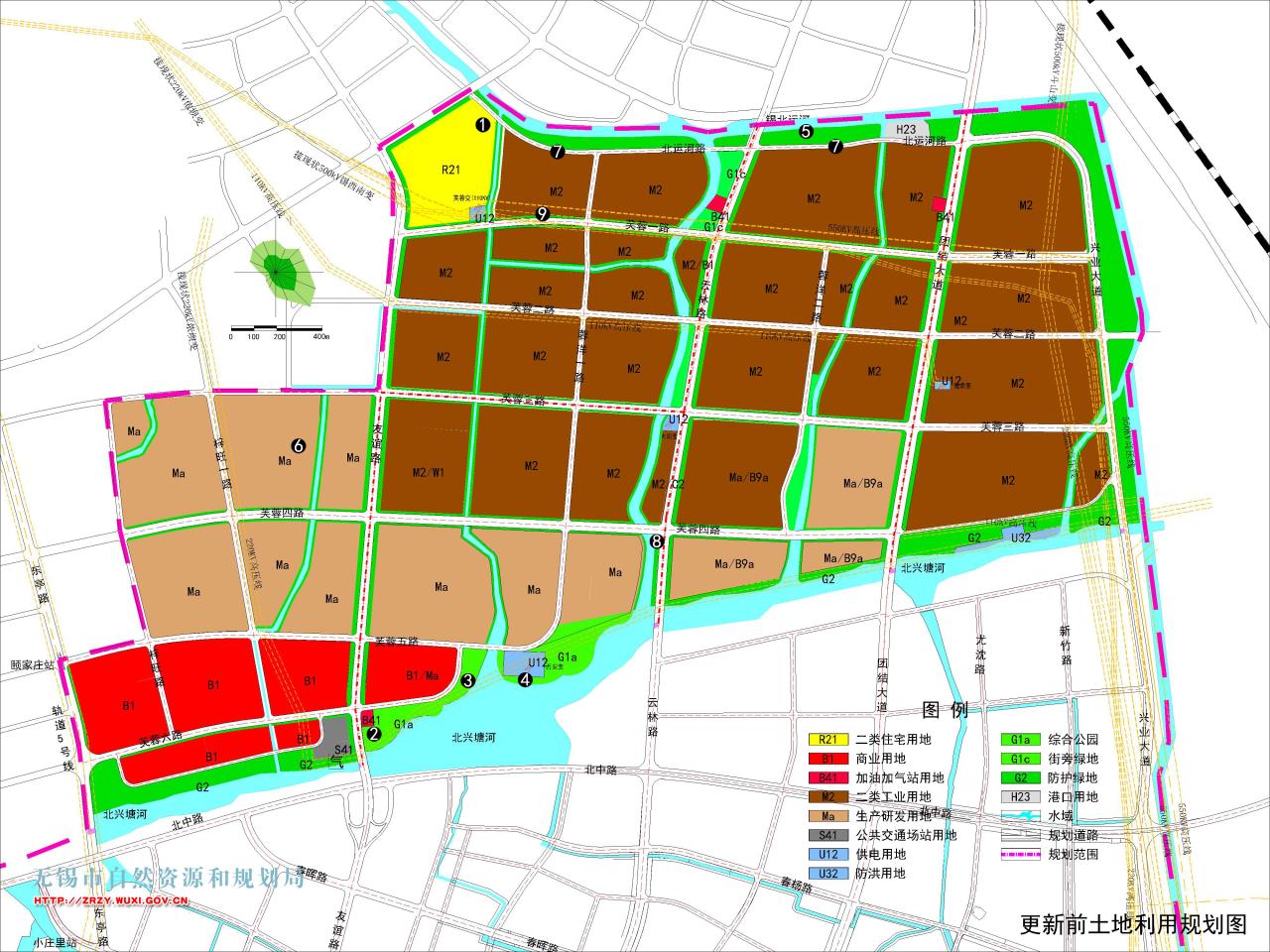 无锡市锡东新城控制性详细规划开发区-万安管理单元动态更新批前公示