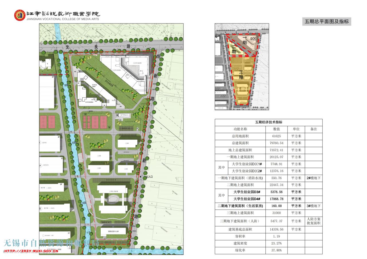 江南影视艺术职业学院五期新建项目（大学生创业园D3#、D4#楼）规划设计方案审查批前公示