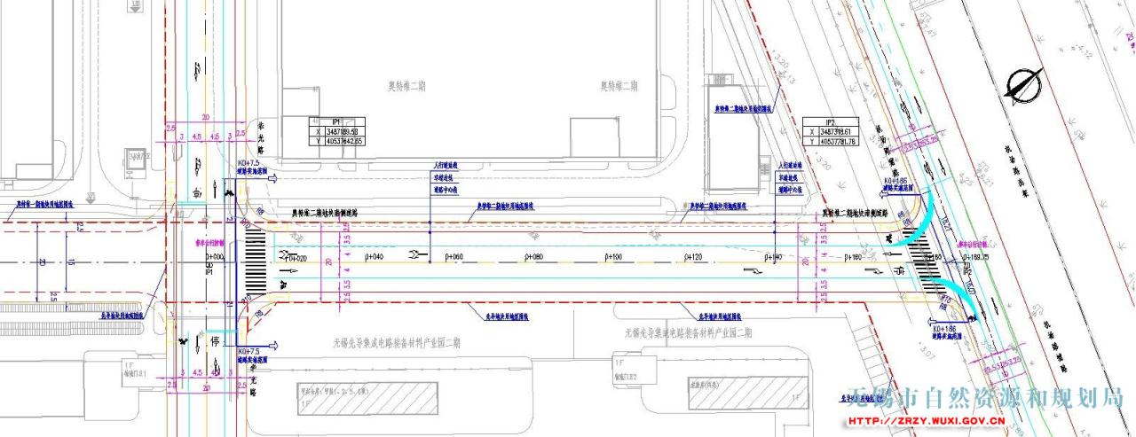 奥特维二期地块南侧道路新建工程规划设计方案批前公示